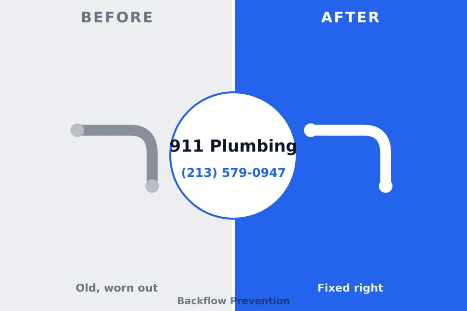 Before and after: plumbing repair Salina, OK